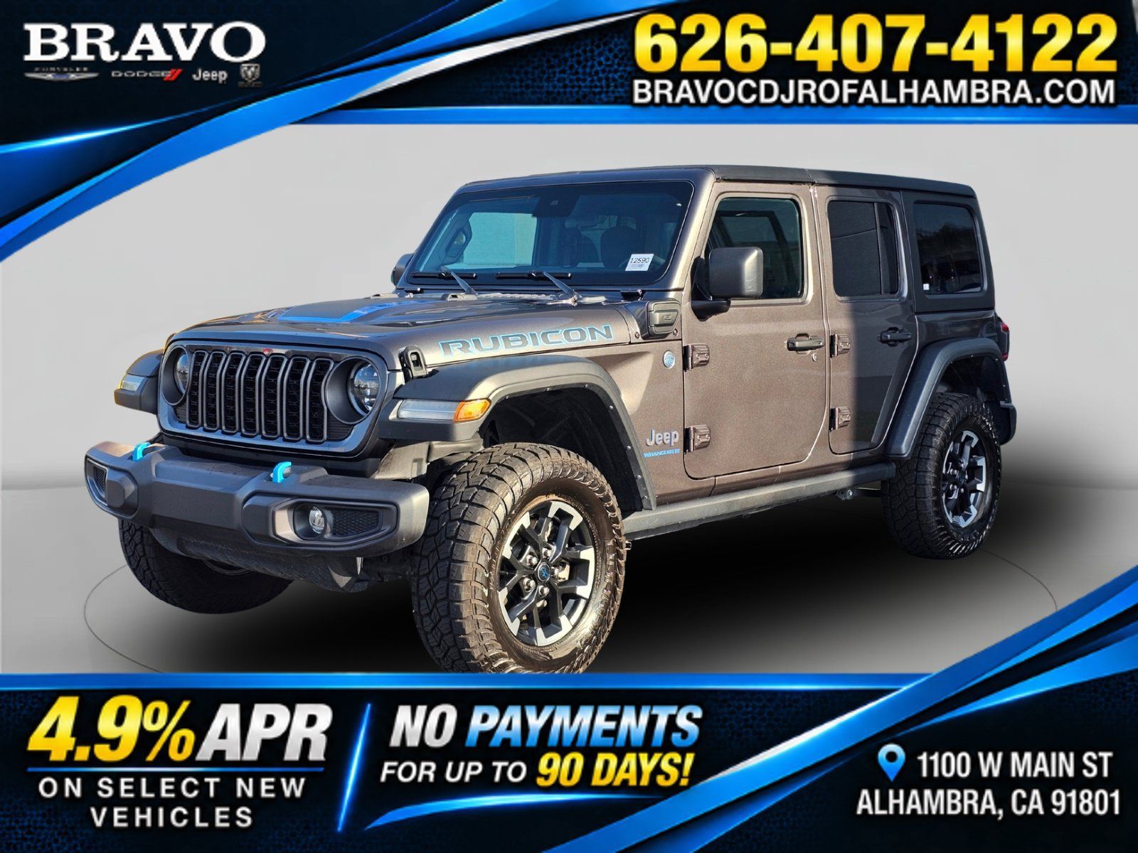 Used 2024 Jeep Wrangler Unlimited Rubicon 4xe AWD/4WD image 1