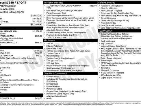 Used 2024 Lexus IS 350 F Sport w/ Navigation Package RWD image 29
