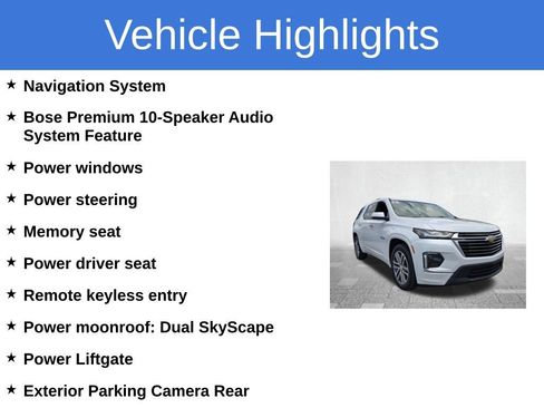 Used 2023 Chevrolet Traverse High Country w/ LPO, Floor Liner Package FWD image 4