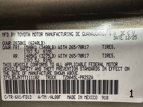 Used 2026 Toyota Tacoma TRD Off-Road AWD/4WD image 11