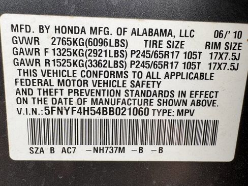 Used 2011 Honda Pilot EX-L image 10