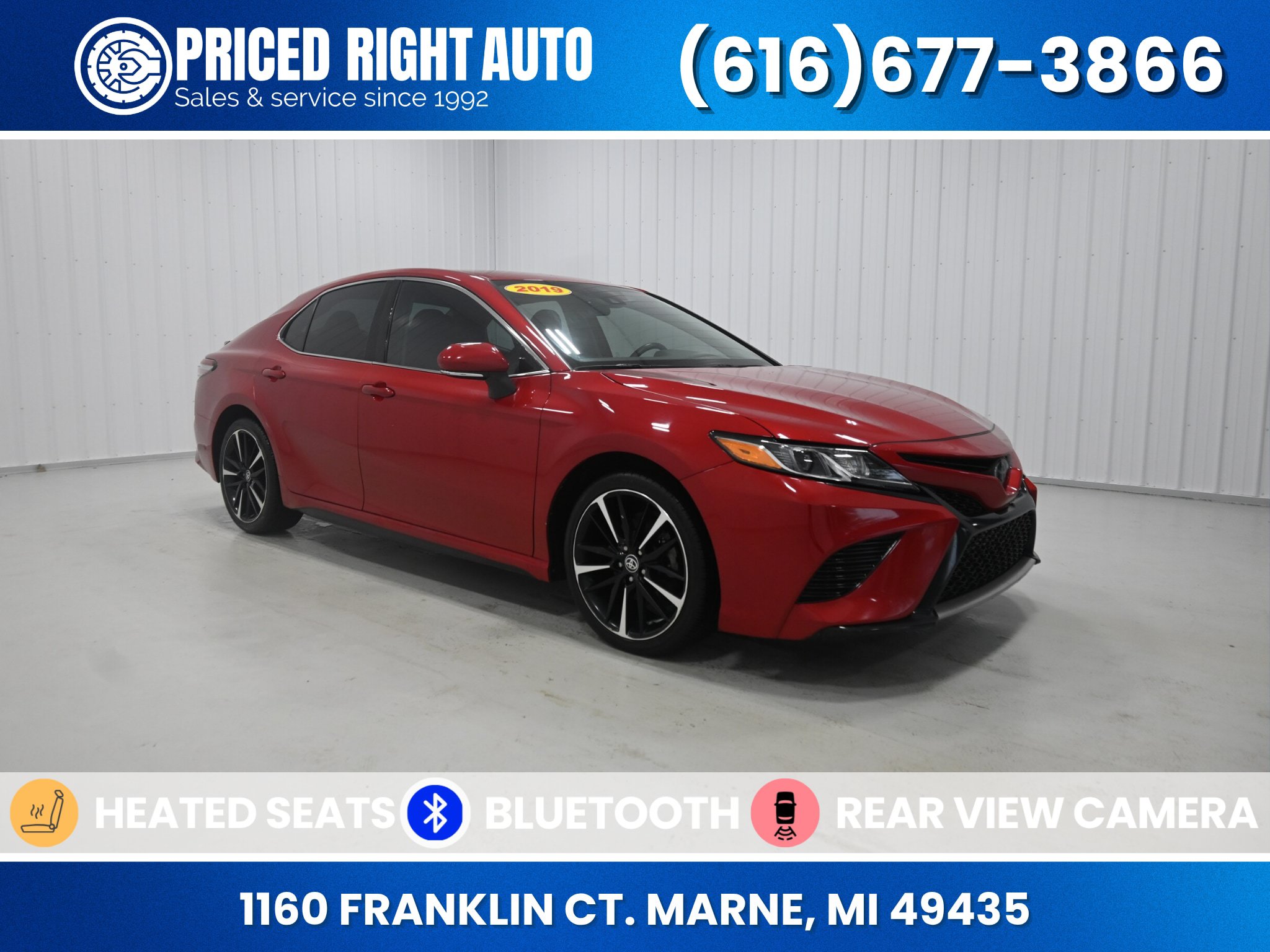 Used 2019 Toyota Camry SE FWD image 1