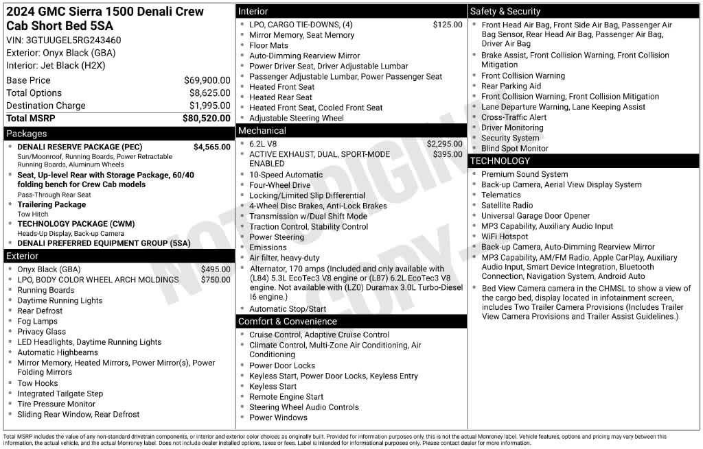 Used 2024 GMC Sierra 1500 Denali w/ Denali Reserve Package AWD/4WD image 26