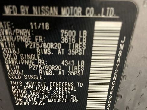 Used 2019 Nissan Armada SL w/ Premium Package image 30