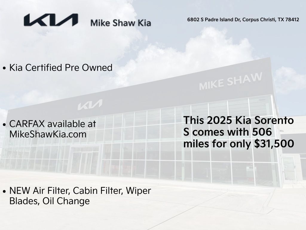 Certified 2025 Kia Sorento S FWD image 3