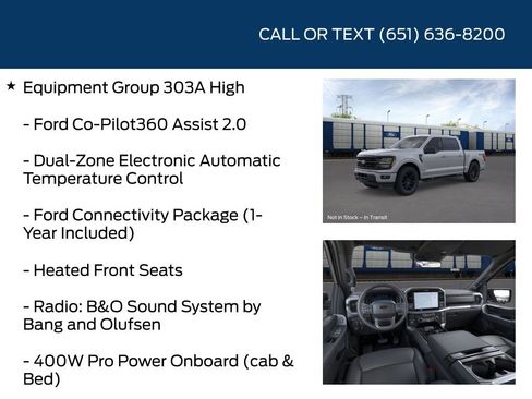 New 2026 Ford F150 XLT w/ Equipment Group 303A High image 15