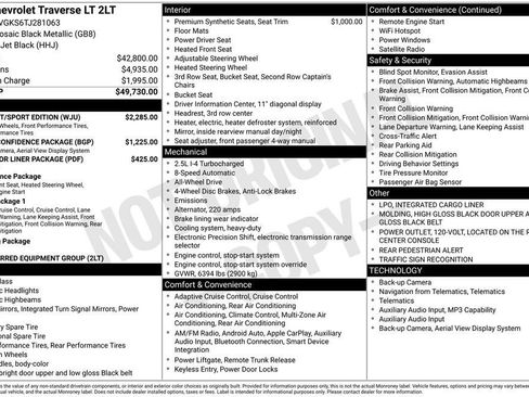 New 2026 Chevrolet Traverse LT w/ Midnight/Sport Edition image 25