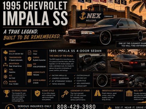 Used 1995 Chevrolet Impala SS RWD image 1