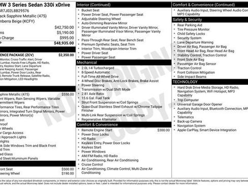 Used 2020 BMW 330i xDrive Sedan w/ Convenience Package image 40