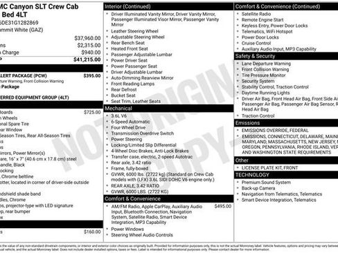 Used 2016 GMC Canyon SLT w/ Driver Alert Package image 27