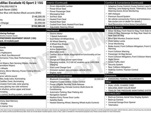 New 2025 Cadillac Escalade IQ Sport 2 image 4