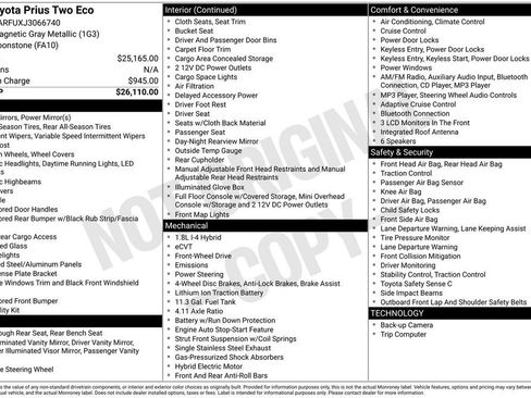 Used 2018 Toyota Prius Two image 10