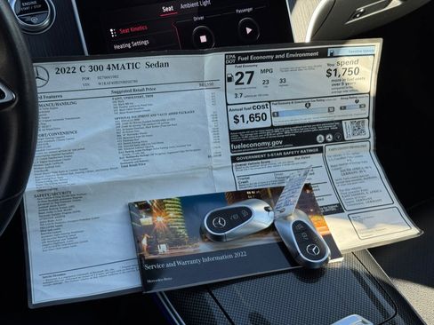 Used 2022 Mercedes-Benz C 300 4MATIC Sedan image 76