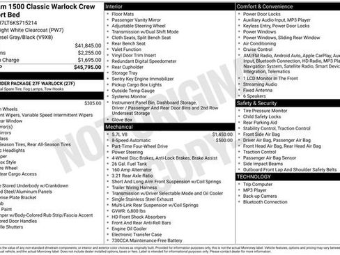 Used 2019 RAM 1500 Classic Warlock AWD/4WD image 15