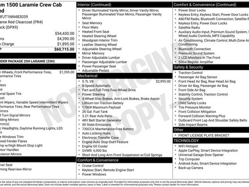 Used 2022 RAM 1500 Laramie AWD/4WD image 51
