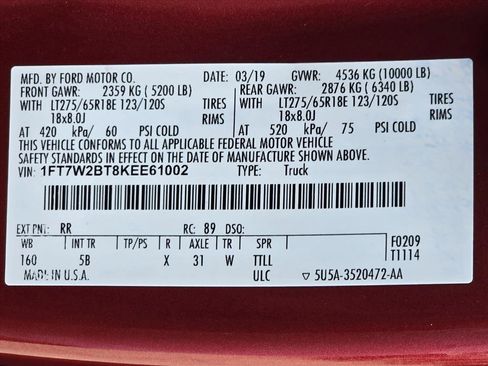 Used 2019 Ford F250 Lariat w/ Lariat Ultimate Package image 28