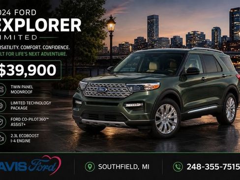 Used 2024 Ford Explorer Limited w/ Limited Technology Package AWD/4WD image 1