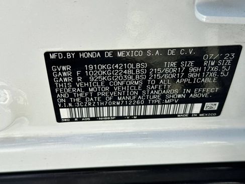 Certified 2024 Honda HR-V EX-L image 36