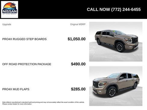 Used 2021 Nissan Titan PRO-4X w/ Off Road Protection Package AWD/4WD image 6
