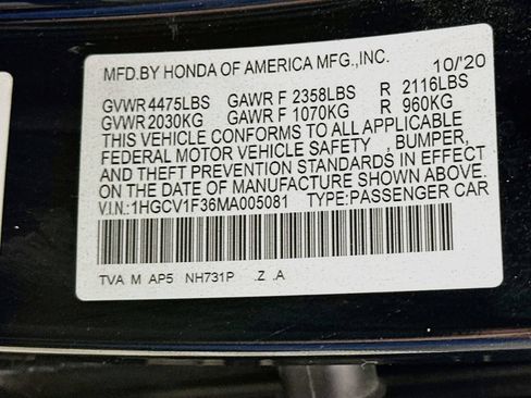 Used 2021 Honda Accord Sport image 37