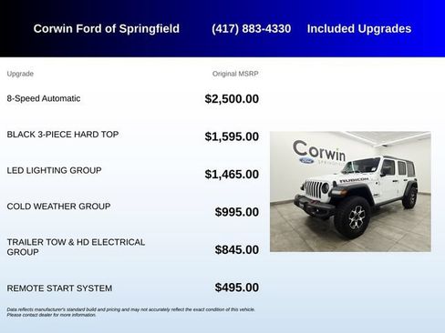 Used 2021 Jeep Wrangler Unlimited Rubicon w/ LED Lighting Group AWD/4WD image 5
