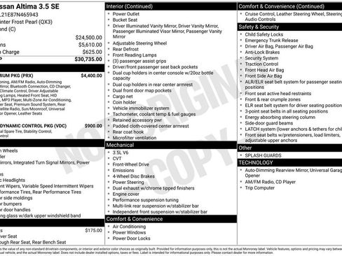 Used 2007 Nissan Altima 3.5 SE w/ XM Premium Pkg image 1