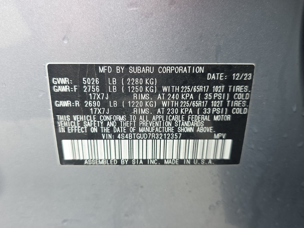Used 2024 Subaru Outback Wilderness AWD/4WD image 21