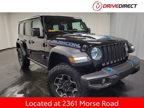 Used 2022 Jeep Wrangler Unlimited Rubicon 4xe w/ Cold Weather Group image 1
