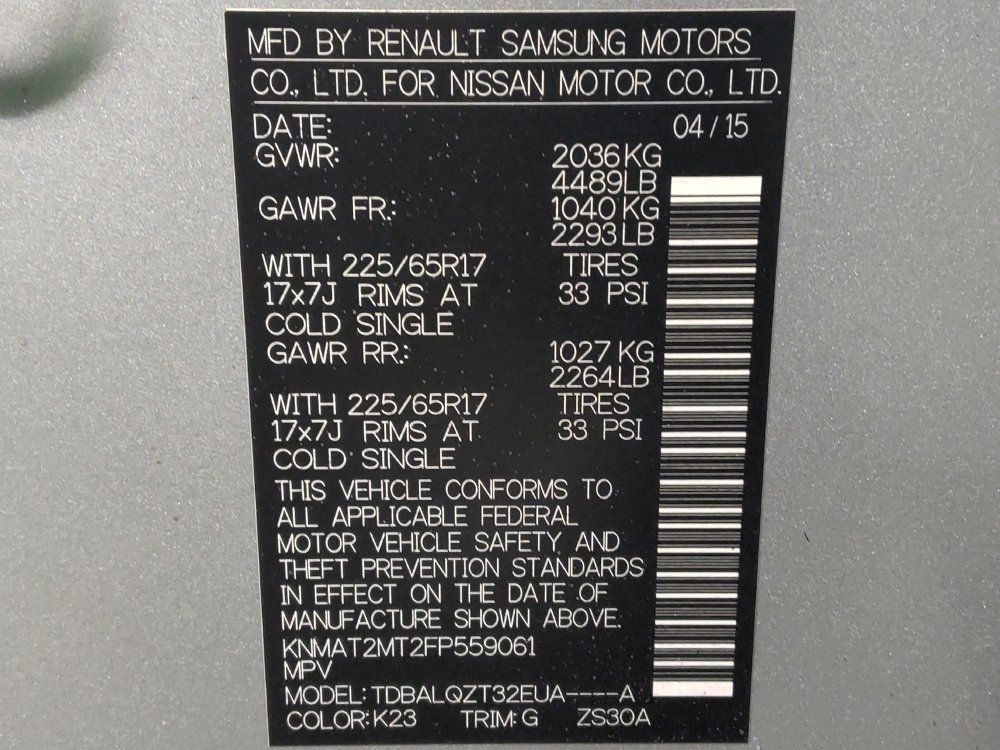 Used 2015 Nissan Rogue SV FWD image 33