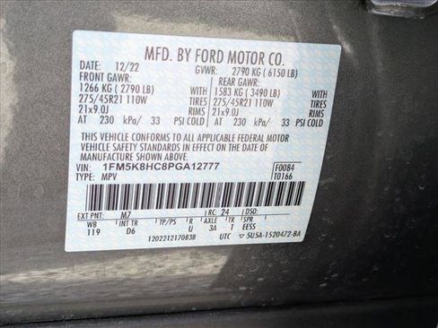 Used 2023 Ford Explorer Platinum w/ Technology Package image 16