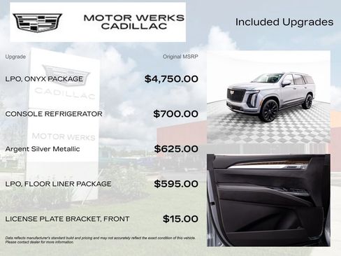 New 2026 Cadillac Escalade Platinum Sport w/ LPO, ONYX Package image 4