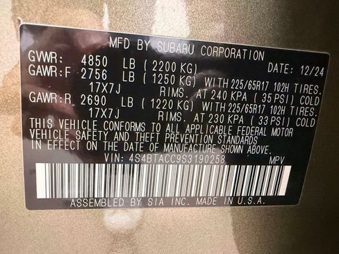 Used 2025 Subaru Outback Premium AWD/4WD image 43