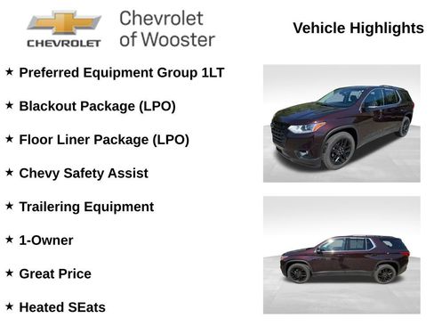 Used 2021 Chevrolet Traverse LT w/ LPO, Blackout Package AWD/4WD image 2