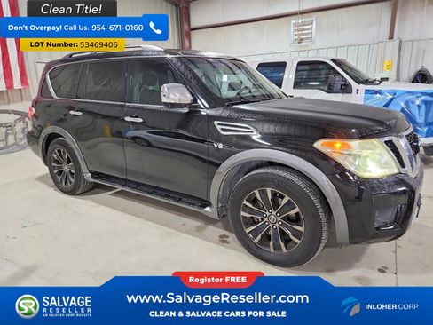 Used 2017 Nissan Armada Platinum w/ Captain Seat Package RWD image 5