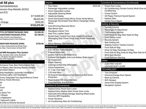 Used 2017 Audi S8 Plus w/ Black Optic Exterior Package image 4