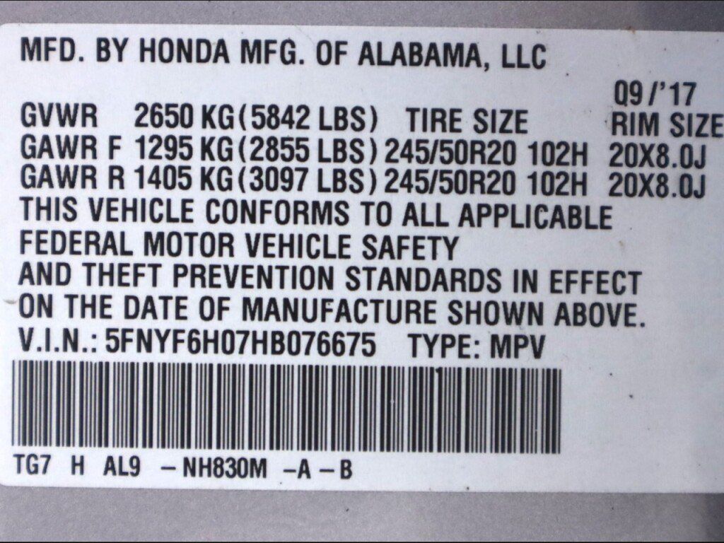 Used 2017 Honda Pilot Elite image 57