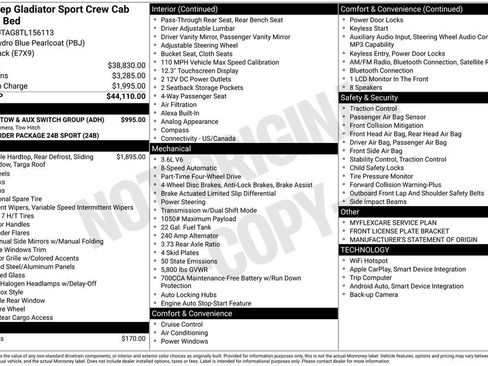 New 2026 Jeep Gladiator Sport image 6