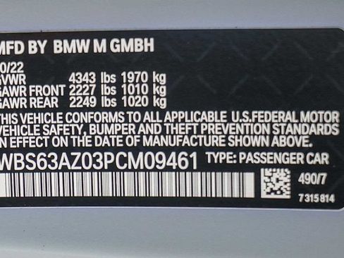 Used 2023 BMW M4 CSL image 27