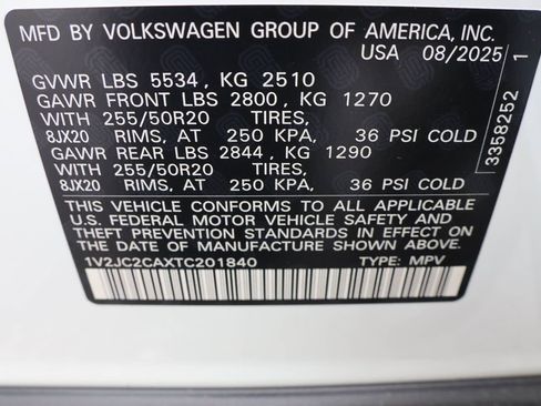 New 2026 Volkswagen Atlas Cross Sport SE FWD image 47