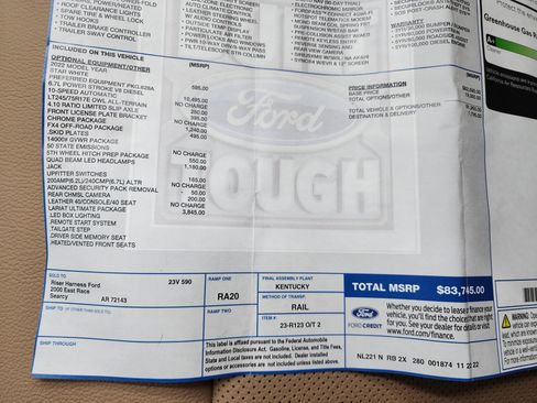 Used 2022 Ford F350 Lariat w/ Lariat Ultimate Package image 62