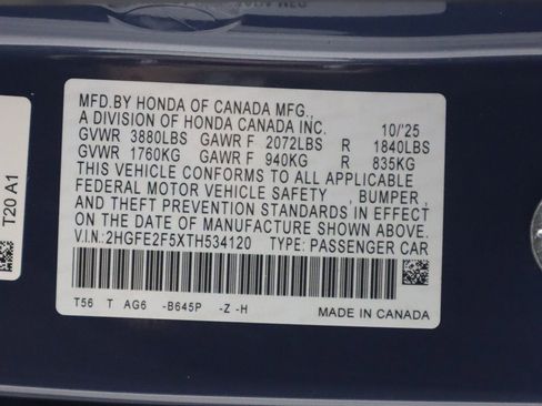 New 2026 Honda Civic Sport image 23