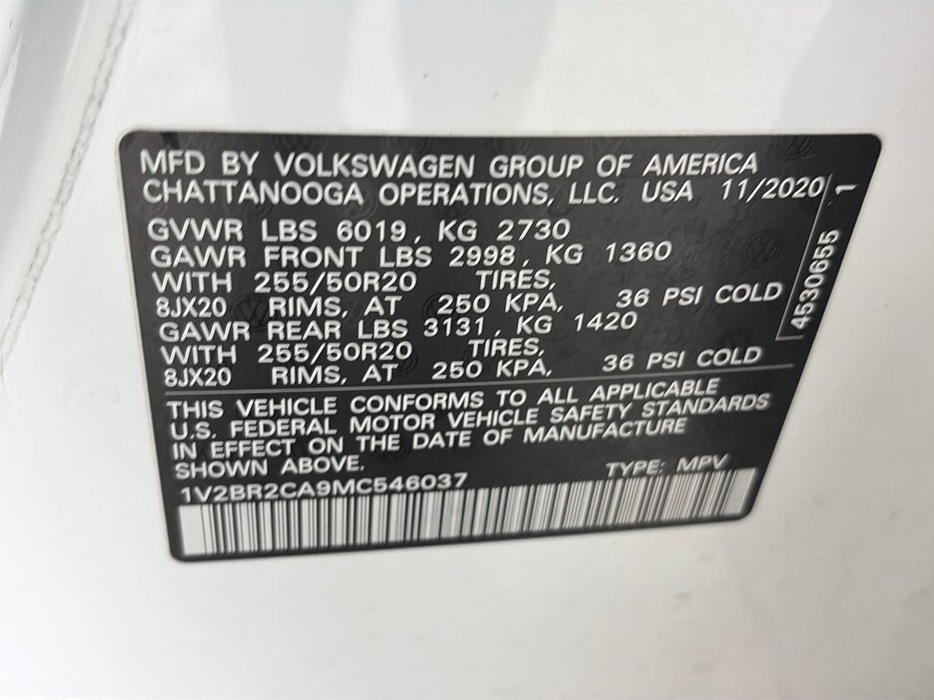 Used 2021 Volkswagen Atlas SEL AWD/4WD image 9