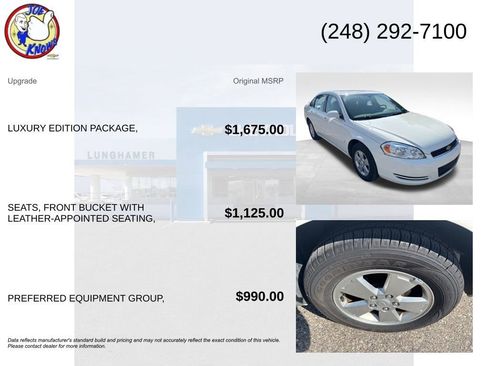 Used 2007 Chevrolet Impala LT w/ Luxury Edition Package FWD image 5