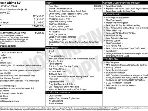 Certified 2025 Nissan Altima 2.5 SV w/ SV Special Edition Package FWD image 32