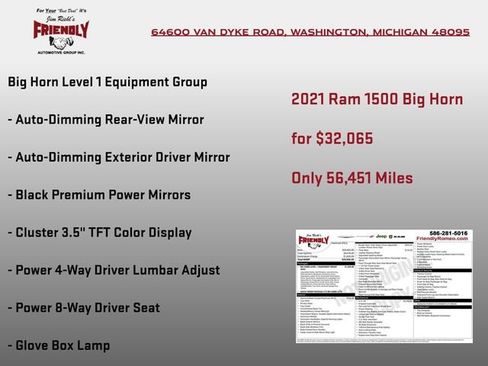 Used 2021 RAM 1500 Big Horn AWD/4WD image 4