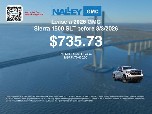 New 2026 GMC Sierra 1500 SLT w/ SLT Premium Plus Package AWD/4WD image 3
