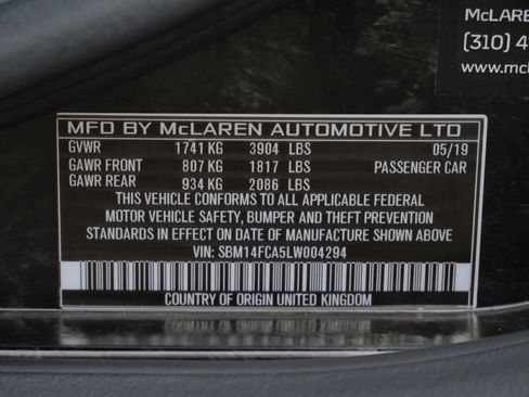 Used 2020 McLaren 720S Performance RWD image 34