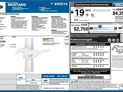 Used 2025 Ford Mustang GT RWD image 3