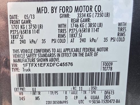 Used 2013 Ford F150 XLT w/ Luxury Equipment Group image 36