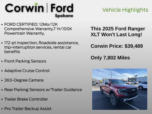 Used 2025 Ford Ranger XLT image 12